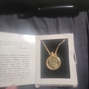 Elegant Gold Medallion Necklace